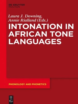 cover image of Intonation in African Tone Languages